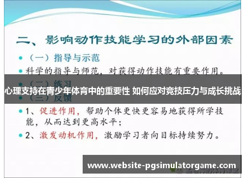 心理支持在青少年体育中的重要性 如何应对竞技压力与成长挑战