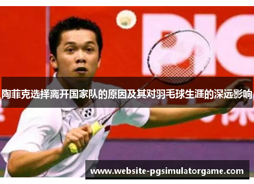 陶菲克选择离开国家队的原因及其对羽毛球生涯的深远影响 陶菲克选择离开国家队的原因及其对羽毛球生涯的深远影响